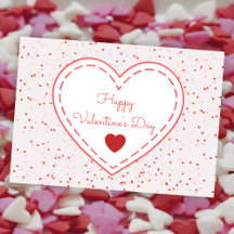 Cute Romantic Red Kärlek Heart Alla hjärtans dag