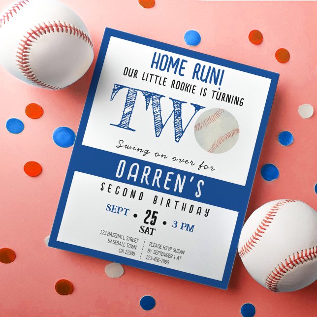 Cute Rookie Baseball Budget Pojk 2:a födelsedag (Skapare uppladdad)