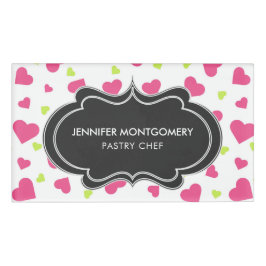 Cute Rosa and Grönt Tumbling Hearts Mönster