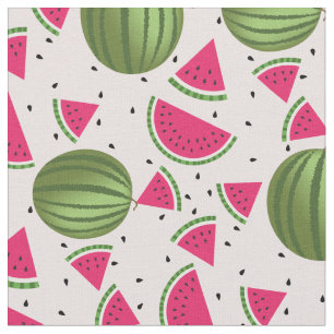 Cute rosa and Grönt water melon mönster Tyg