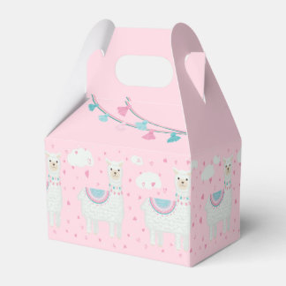 Cute rosa and mint llama mönster presentaskar