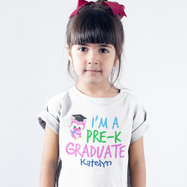 Cute Rosa Anpassningsbar Girls före K Student T Shirt