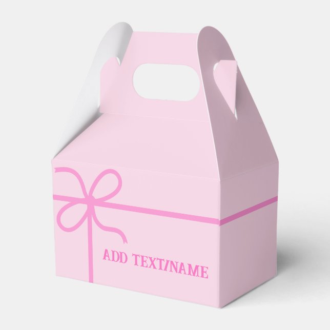 Cute Rosa Anpassningsbar Presentaskar (Baksidan Sidan)