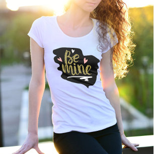 Cute rosa är alla hjärtans dag älskare hjärtan t shirt