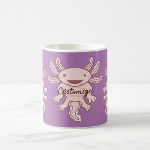 Cute Rosa Axolotl Thunder_Cove Kaffemugg