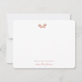 Cute Rosa Baby bootie Tack Kort