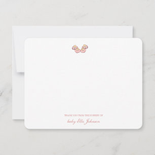 Cute Rosa Baby bootie Tack Kort
