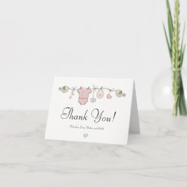 Cute Rosa Baby Closet Baby Shower Tack Kort