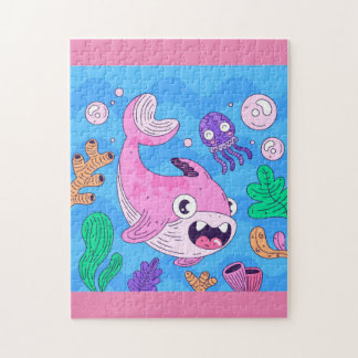 Cute Rosa Baby Shark Pussel