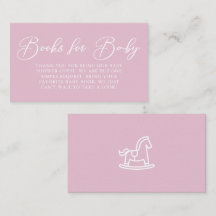 Cute Rosa Baby Shower Minimalist Bokar för Baby