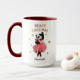 Cute Rosa Ballet Dancing Panda Beary Jul Mugg