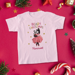 Cute Rosa Ballet Dancing Panda-jul T Shirt