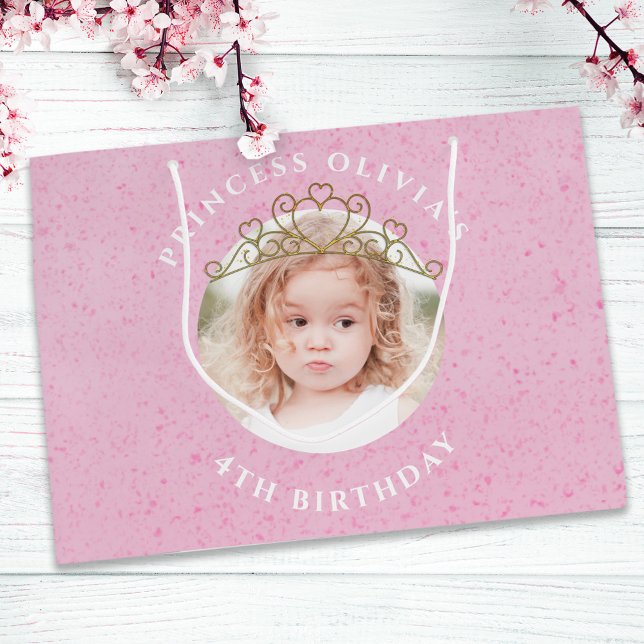 Cute Rosa Birthday Girl Princess Tiara Simple (Skapare uppladdad)