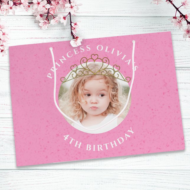 Cute Rosa Birthday Girl Princess Tiara Simple (Skapare uppladdad)