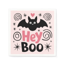 Cute Rosa & Black Boo Fladdermus Halloween fest