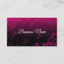 Cute Rosa & Black Calligraphy Consultant