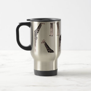 Cute Rosa & Black Giraffe Animal White Design Resemugg