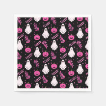 Cute Rosa Black White Halloween fest