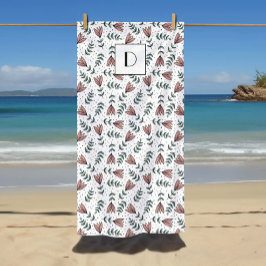 Cute Rosa Blommigt Flowers Mönster ditt namn på