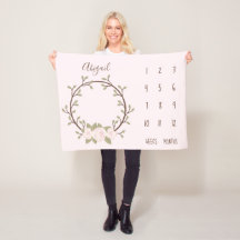 Cute Rosa Blommigt Milsten av utandningsluften Bab