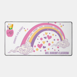 Cute Rosa Boho Inspirational Rainbow Teacher Gift