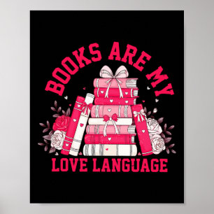 Cute Rosa Bokar är mitt Kärlek Valentine Boo Poster