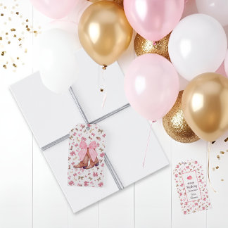 Cute Rosa Bow Cowgirl Boots Western Coquette Presentetikett