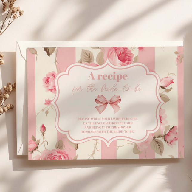 Cute Rosa Bow-Möhippa Tilläggskort (Skapare uppladdad)