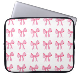 Cute Rosa Bow Neoprine laptop sleeve 15 tum