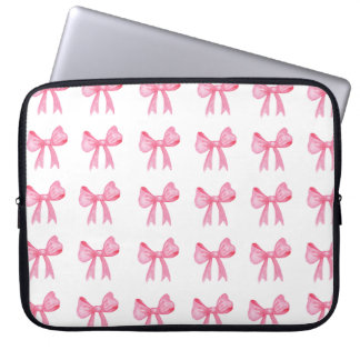 Cute Rosa Bow Neoprine laptop sleeve 15 tum