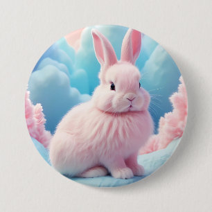 Cute Rosa Bunny Cotton Candy Clouds Knapp