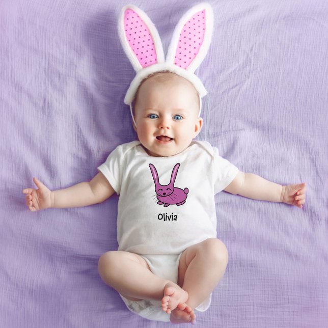 Cute Rosa Bunny Påsk T Shirt (Skapare uppladdad)