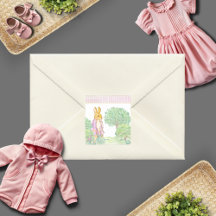 Cute Rosa Bunny Rabbit Animal Theme Watercolor