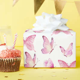 Cute rosa butterflulies presentpapper