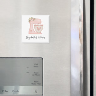 Cute Rosa Cake Mixer Kitchen Magnet