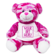 Cute Rosa Camouflage 9-tums fylld Nalle