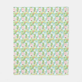 Cute Rosa Camper Camping Blanket Fleecefilt
