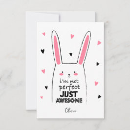 Cute Rosa cat lycklig alla hjärtans dag presentkor Inbjudningar