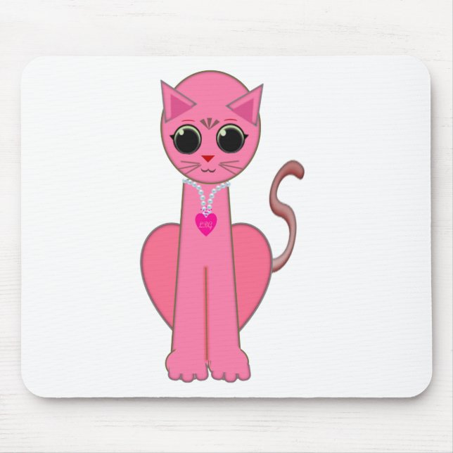 Cute rosa cat musmatta (Framsidan)