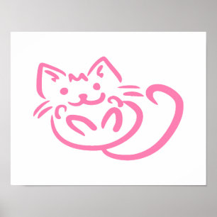 Cute Rosa Cat Poster