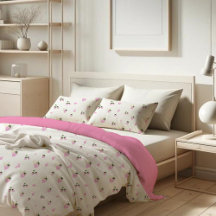 Cute Rosa Cat Strawberry Botanical Mönster