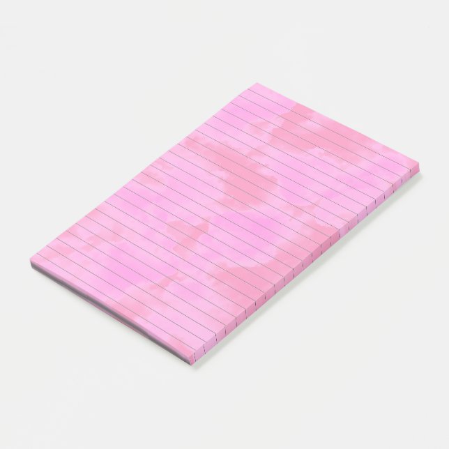 Cute Rosa Cloured Linted Rosa Post IT Notes Post-it Block (Vinklad)