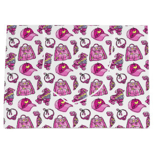 Cute Rosa Coola Girl Girl Sak