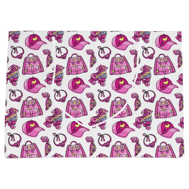 Cute Rosa Coola Girl Girl Sak (Framsidan)