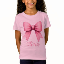 Cute Rosa Coquette Bow Aesthetic girly