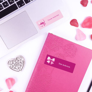 Cute Rosa Coquette Bows Aesthetic Watersecure Kids Klistermärke