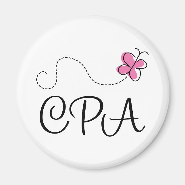 Cute Rosa CPA Magnet (Framsidan)
