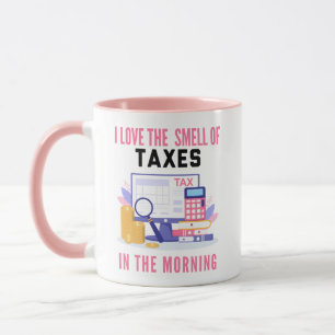 Cute Rosa CPA Skatterevisor Personlig Namn Mugg