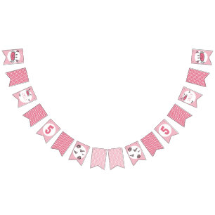 Cute Rosa Crab Sea Animals Girl Birthday Vimplar