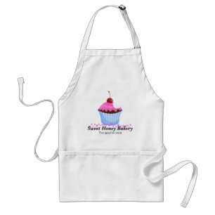 Cute Rosa Cupaka med Cherry Personlig Apron Förkläde